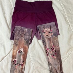 Justice Llama Leggings